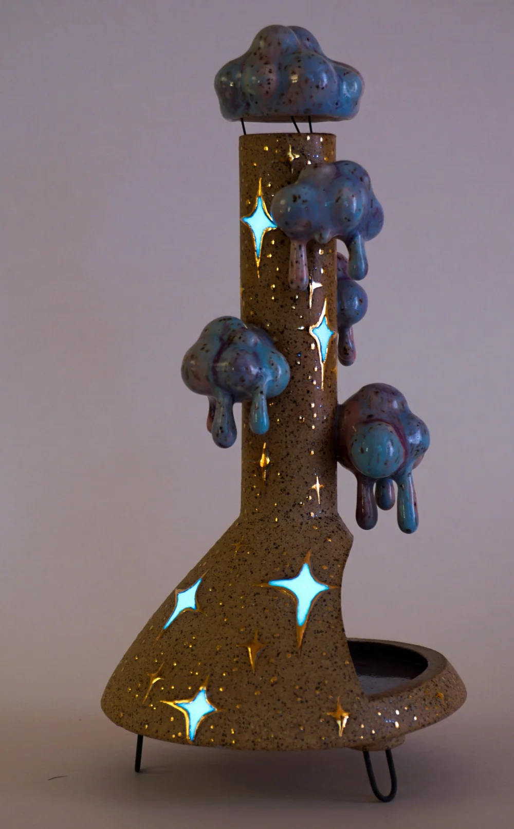 Cosmic Clouds Glowing Glitter Inlay Mini Malm Burner Collaboration